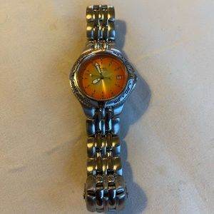 Fossil Watch orange face
